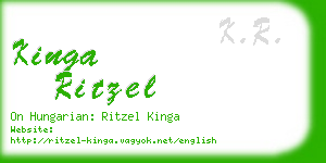 kinga ritzel business card